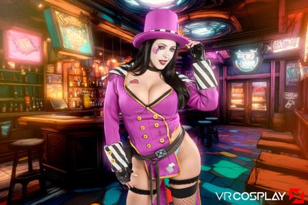 Angela White in VR Cosplay X set Borderlands Mad Moxxi